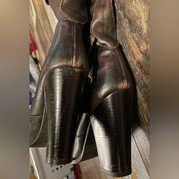 Leather High Shaft Boots (US size 7.5… 38) - Picture 4 of 5